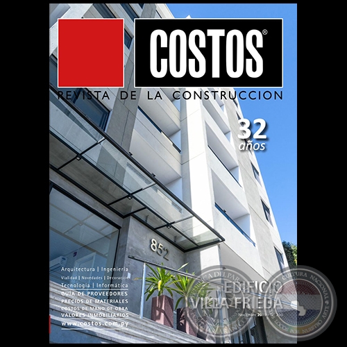 COSTOS Revista de la Construccin - N 290 - Noviembre 2019